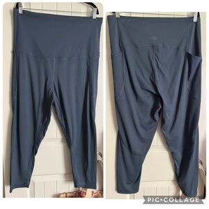 Maternity CALIA HIGH RISE Leggings WITH POCKETS SZ XXL EUC